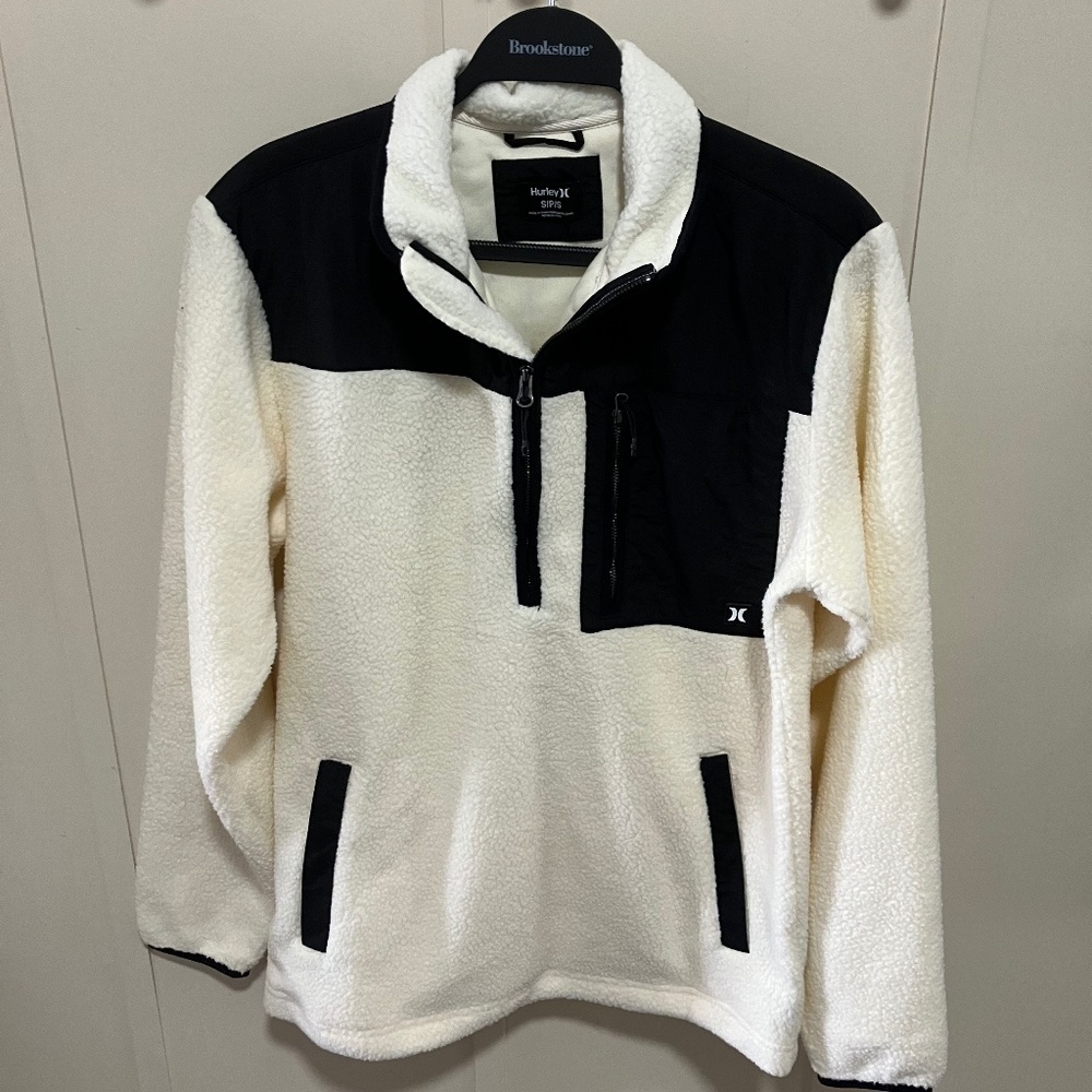 Hurley Fleece Half Zip Pullover Jacket (S)